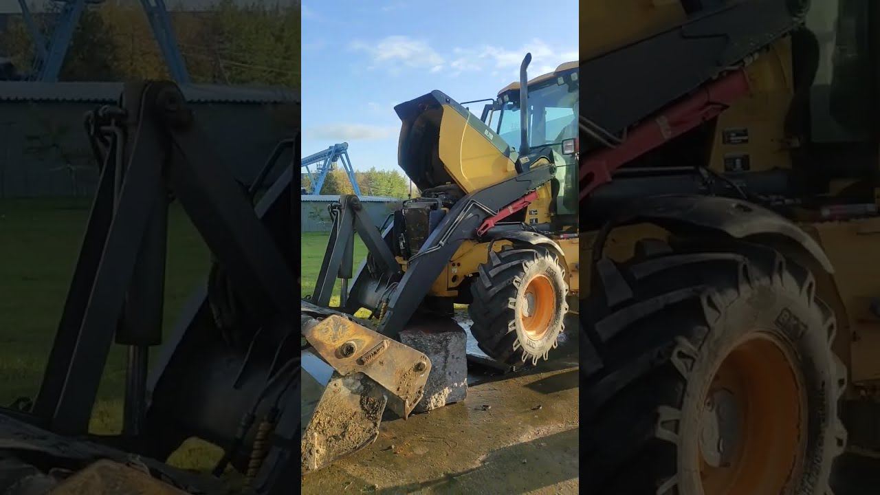 Монтаж АКПП на экскаваторе погрузчике Volvo bl71b (часть 2) смотреть онлайн