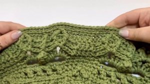 МК рельефный ковёр/салфетка крючком 39-44 ряд