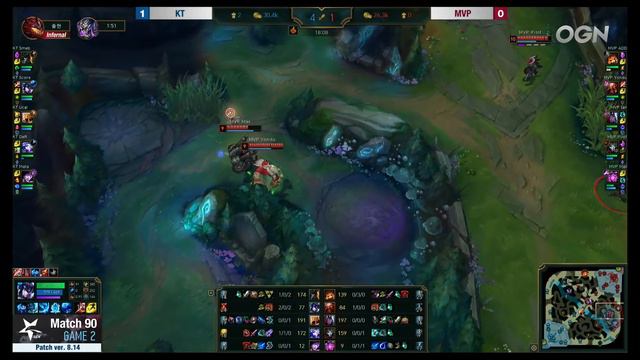 MVP vs. KT - Week 8 Game 2 | LCK Summer Split | MVP vs. kt Rolster (2018) смотреть онлайн