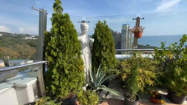 Аренда: 10.000 рублей 2-к. пентхаус 200 м2 со своим подогреваемым бассейном и террасой в Сочи смотреть онлайн