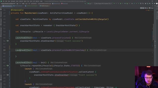 How To Handle ViewModel One Time Events In Jetpack Compose | Android Tutorial смотреть онлайн