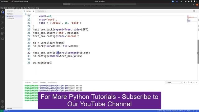 Python Tkinter Text Box Widget Example | Text Box Widget in Python Tkinter смотреть онлайн