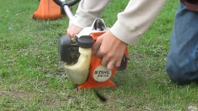 stihl fs 45 start up смотреть онлайн