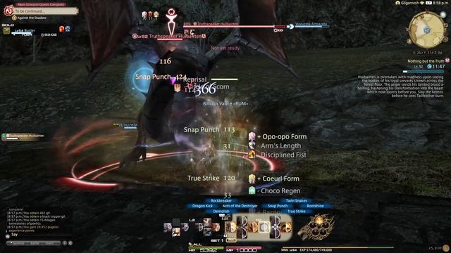 FFXIV: Leveling Monk to 55 via the challenge log and daily quests. смотреть онлайн