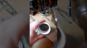 Вариант наполнителя для галтовки из б/у диска карбида кремния.