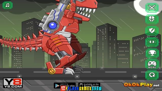 Dino Robot Spinosaurus, Brachiosaurus, T-Rex & Triceratops (Full Games) смотреть онлайн