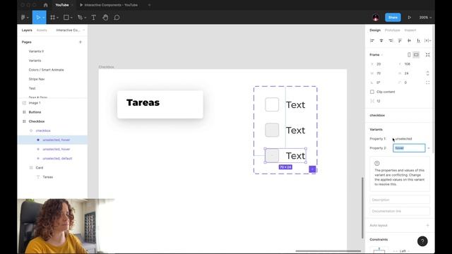Componentes Interactivos en Figma: Introducción y ejemplos смотреть онлайн