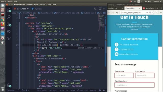 Responsive Contact Form Using Html and Css смотреть онлайн