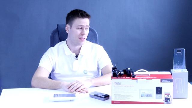 Комплект ip-видеодомофона Hiwatch DS-D100IKWF смотреть онлайн