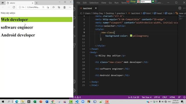CSS Bangla Tutorial 5 || Class selector and Id selector смотреть онлайн