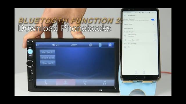 Car MP5 Player Bluetooth function display смотреть онлайн