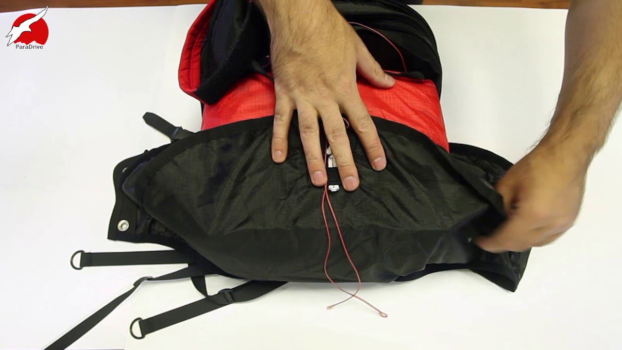 Парапланеризм: упаковка парашюта SC-54 во фронтальный кокпит AVA Sport XXL смотреть онлайн