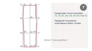 Выкройка спортивных брюк (штанов)