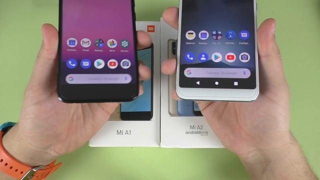 СРАВНЕНИЕ Xiaomi Mi A2 vs Mi A1 ► ЧИСТЫЙ Android One лучше MiUi от СЯОМИ! смотреть онлайн