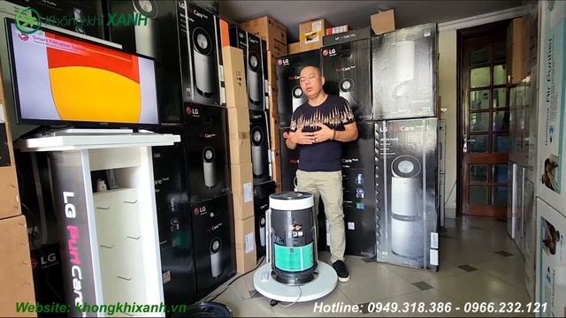 [KHÔNG KHÍ XANH] Máy lọc không khí LG Puricare 1 tầng Safeplus AS65GDWH0 смотреть онлайн