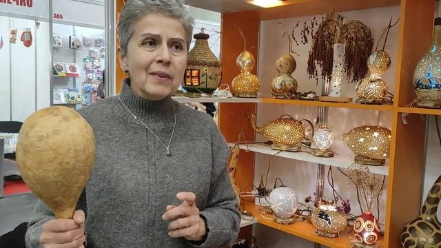 Декор тыквы своими руками. Светильник из лагинарии. смотреть онлайн