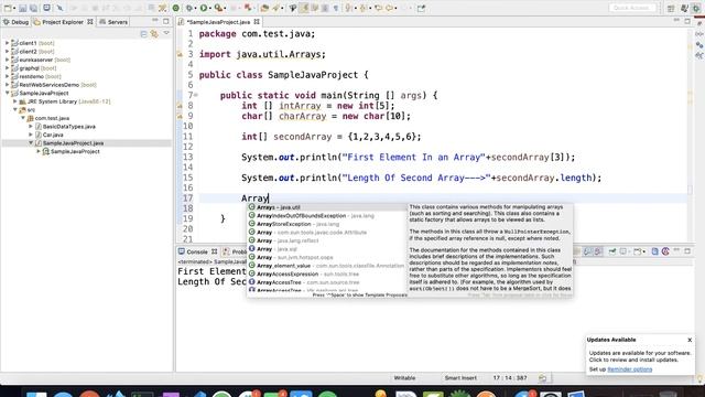 Java Arrays | Array Data Structure | Array | Array Tutorial смотреть онлайн
