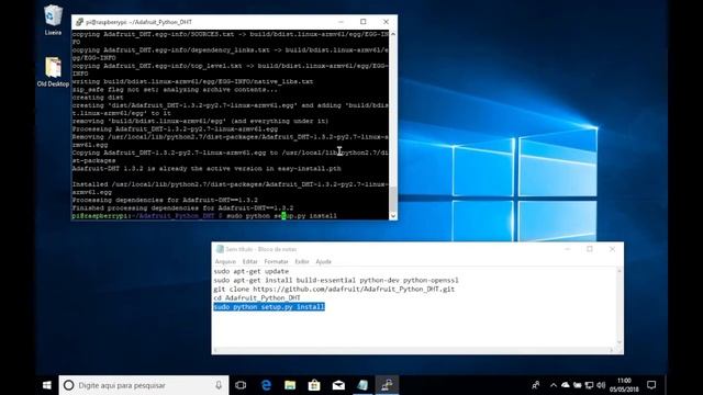 Raspberry Pi + Sensor Temperatura e Umidade (DHT11) [PT-BR] смотреть онлайн