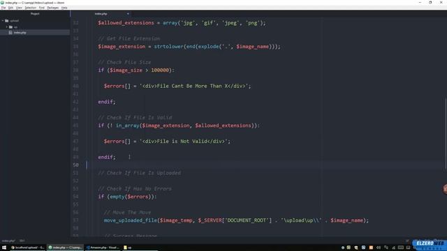 PHP Upload Script In Arabic #03 - Handle Single File Upload Errors Part 2 смотреть онлайн