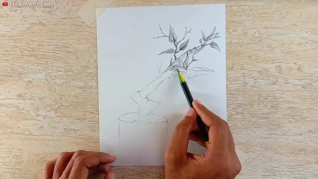 Save Tree Save The Environment Drawing | Easy Pencil Sketch for Beginners step by step | #83 смотреть онлайн