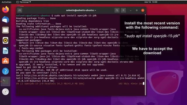 ✔️ INSTALL JAVA on UBUNTU 21.04 смотреть онлайн