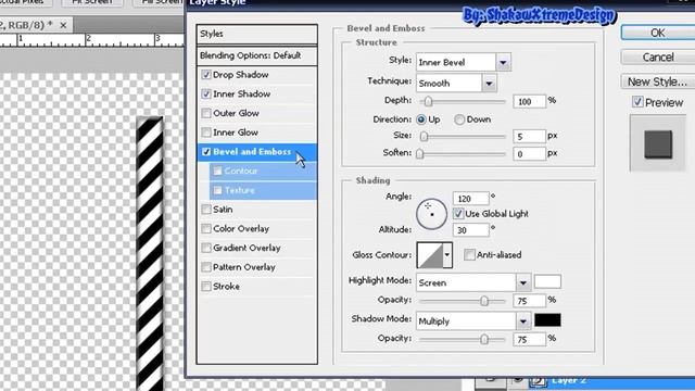 Como Fazer Cordas no PhotoShop CS4! смотреть онлайн