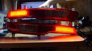 Kia sportage 3 доп фонари в задний бампер ГАБАРИТЫ+СТОП+БЕГУЩИЙ ПОВОРОТ.