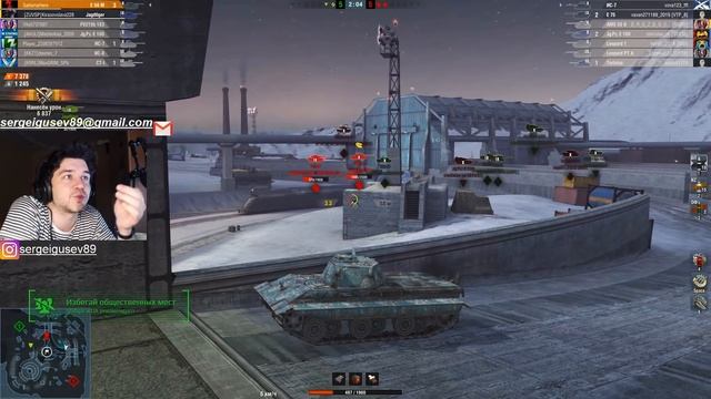 WoT Blitz - Когда противник ИДИОТ ● 9к урона на Е50М ● Отличная тактика выживания (WoTB)