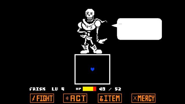 Unitale Hardmode Genocide Papyrus戦(undertale Fangame) GenocideEnd