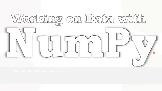 1 Introduction to NumPy course смотреть онлайн