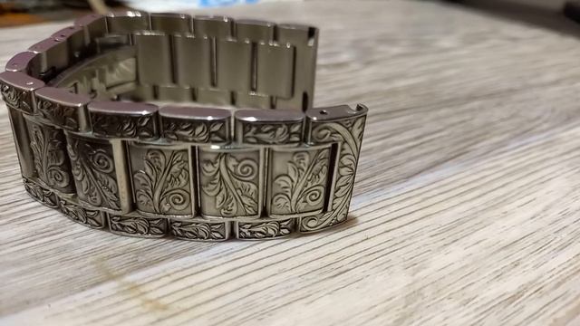 Браслет часов. Нержавейка литой. смотреть онлайн