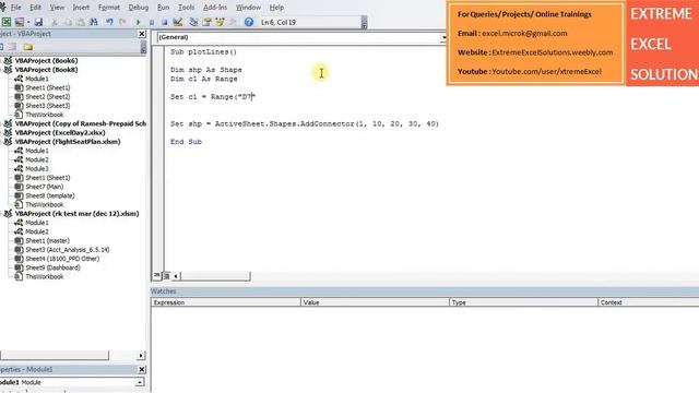 Excel Tutorial : Adding shapes using VBA macro смотреть онлайн