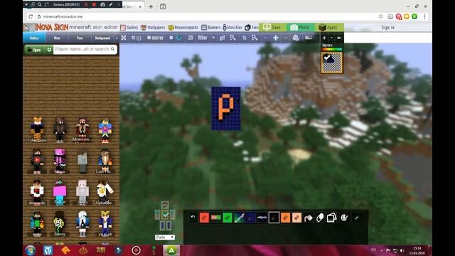 Рисуем новый скин|MINECRAFT смотреть онлайн