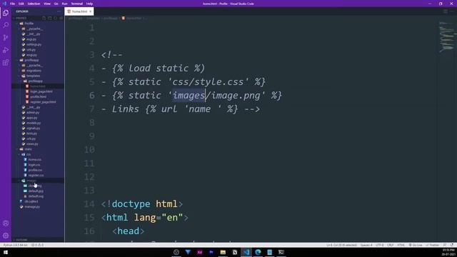 Templates static files || Pt-3 || Django Complete Profile app || O.nitin353 смотреть онлайн