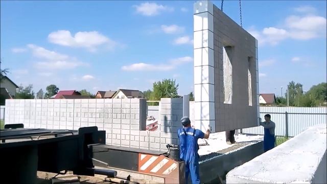 Монтаж Стеновых Полистиролбетонных Панелей смотреть онлайн
