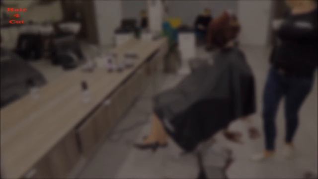 2017-13 Tereza preview - long red hair cut to short bob смотреть онлайн