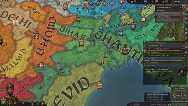 Crusader Kings III z DLC Wards and Wardens - Bengal (Indie) - 5 [PL] смотреть онлайн