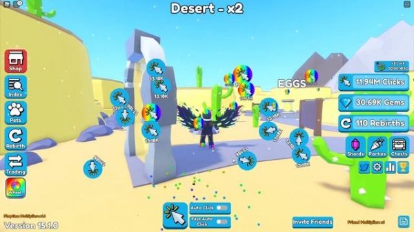 Необычный кликер в роблоксе. Clicker Party Simulator.