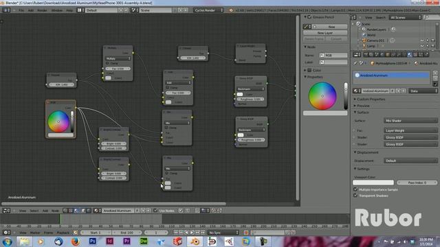 How to make anodized aluminum in Blender смотреть онлайн