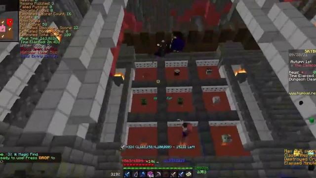 How to solo f6 terracotta phase as a berserk ( hypixel skyblock) смотреть онлайн