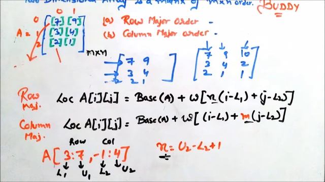 2 - Dimensional Array : Memory Representation and Numericals смотреть онлайн