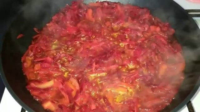 Постный борщ. Сытный и вкусный.