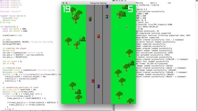 Car Racing | CLang and Raylib смотреть онлайн