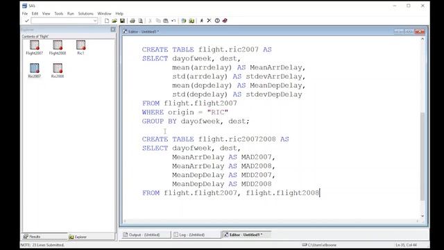SAS Joining Tables in Proc SQL... Part 1 смотреть онлайн