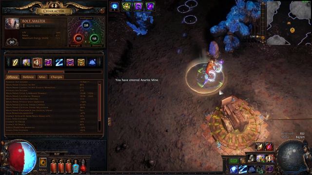 PoE: SMITE + Static Strike shock build (Heart of Thunder and Breath of Lightning) смотреть онлайн