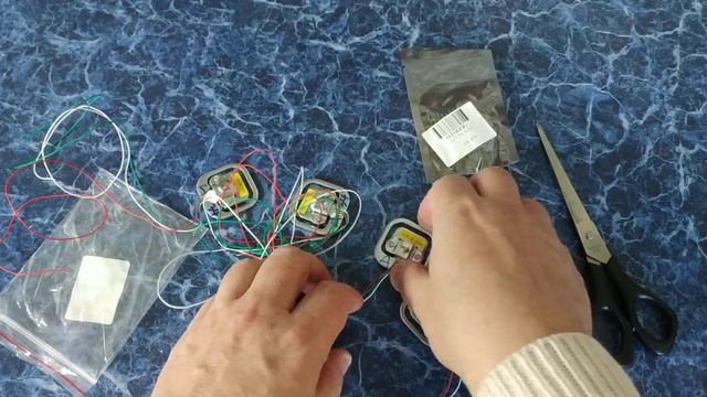 Unboxing: 4Pcs 50kg Human Scale Load Cell Weight Sensors+HX711 AD Module Body Load Cell Weighing смотреть онлайн