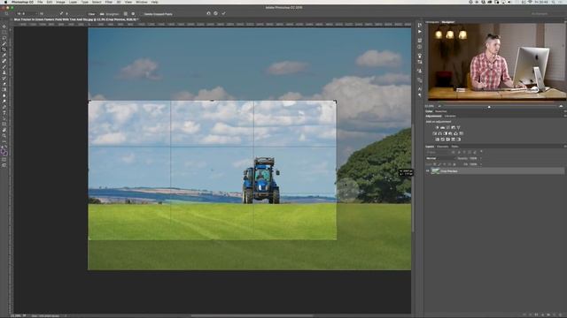 How to resize and crop images in photoshop CC - Photoshop Crop Tool Tutorial смотреть онлайн