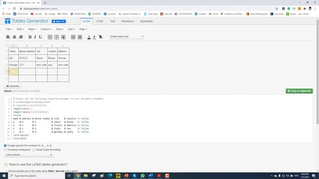 Tables in Latex смотреть онлайн