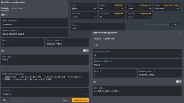How to dual mine Kaspa and Zilliqa in HIVE OS, and what overclock settings to use. смотреть онлайн