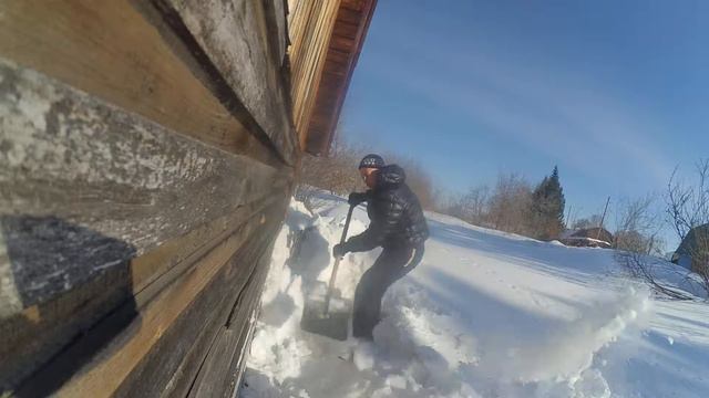 Снег на даче Михаила, 11 март 2017